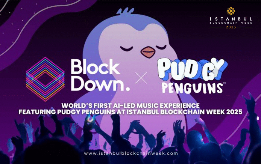 BlockDown Festival launches world’s first AI-led music experience, featuring Pudgy Penguins, at Istanbul Blockchain Week 2025