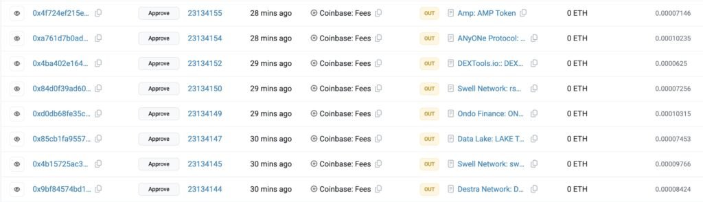 Coinbase loses $300,000 after using swapper incorrectly. Source: Deebeez
